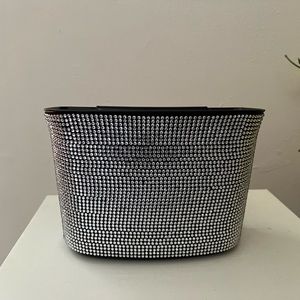 Car Trash Can, Bling Garbage Container for Auto, Hanging Wastebasket